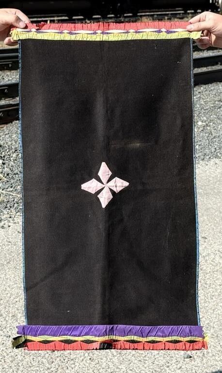 Osage Indian Ribbonwork Blanket Breech Cloth