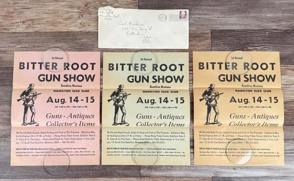 Promotional Flyer Hamilton Montana First Gunshow