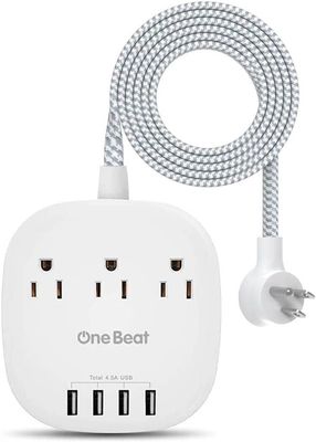 Barre d&#39;alimentation plate avec 4 ports USB