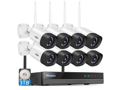 Système de caméra de sécurité Hiseeu WiFi
