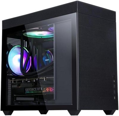 Boîtier d&#39;ordinateur de jeu SAMA IM01 Pro en verre trempé noir
