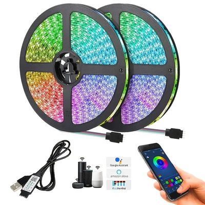 jeu de bande lumineuse LED avec télécommande APP,