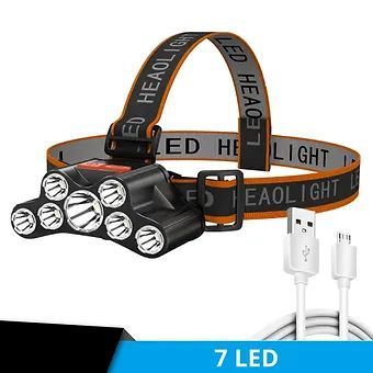 lampe frontale, USB rechargeable lampe de poche