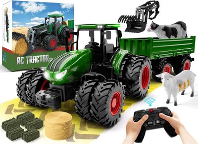 WELIN Jouets tracteur et remorque télécommandés