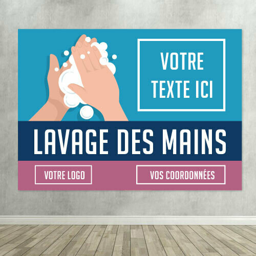 AFFICHE/PANCARTE LAVER LES MAINS