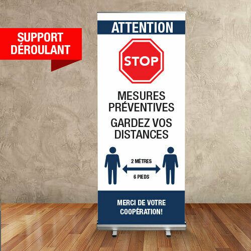SUPPORT DÉROULANT MESURES