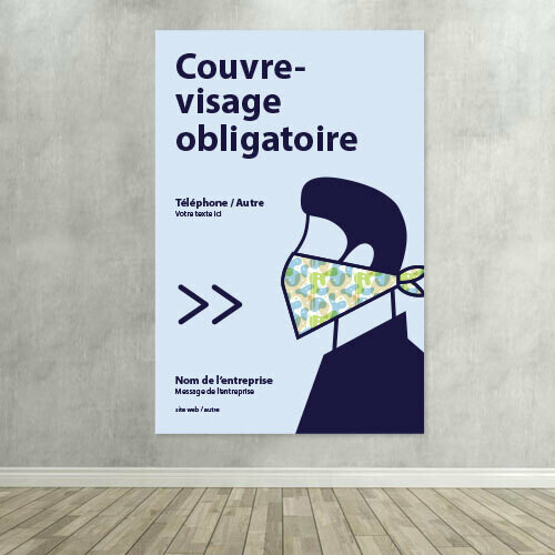 AFFICHE/PANCARTE MASQUE