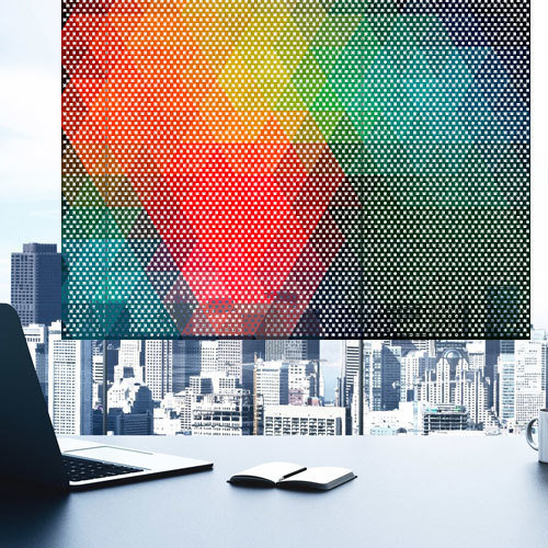autocollant perforé