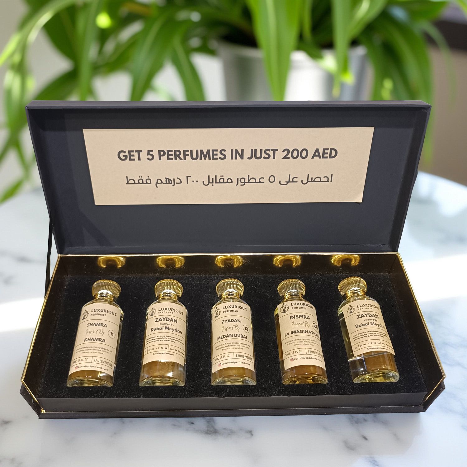Box of 5 Special Perfumes Of Your Choice 50 ML Each