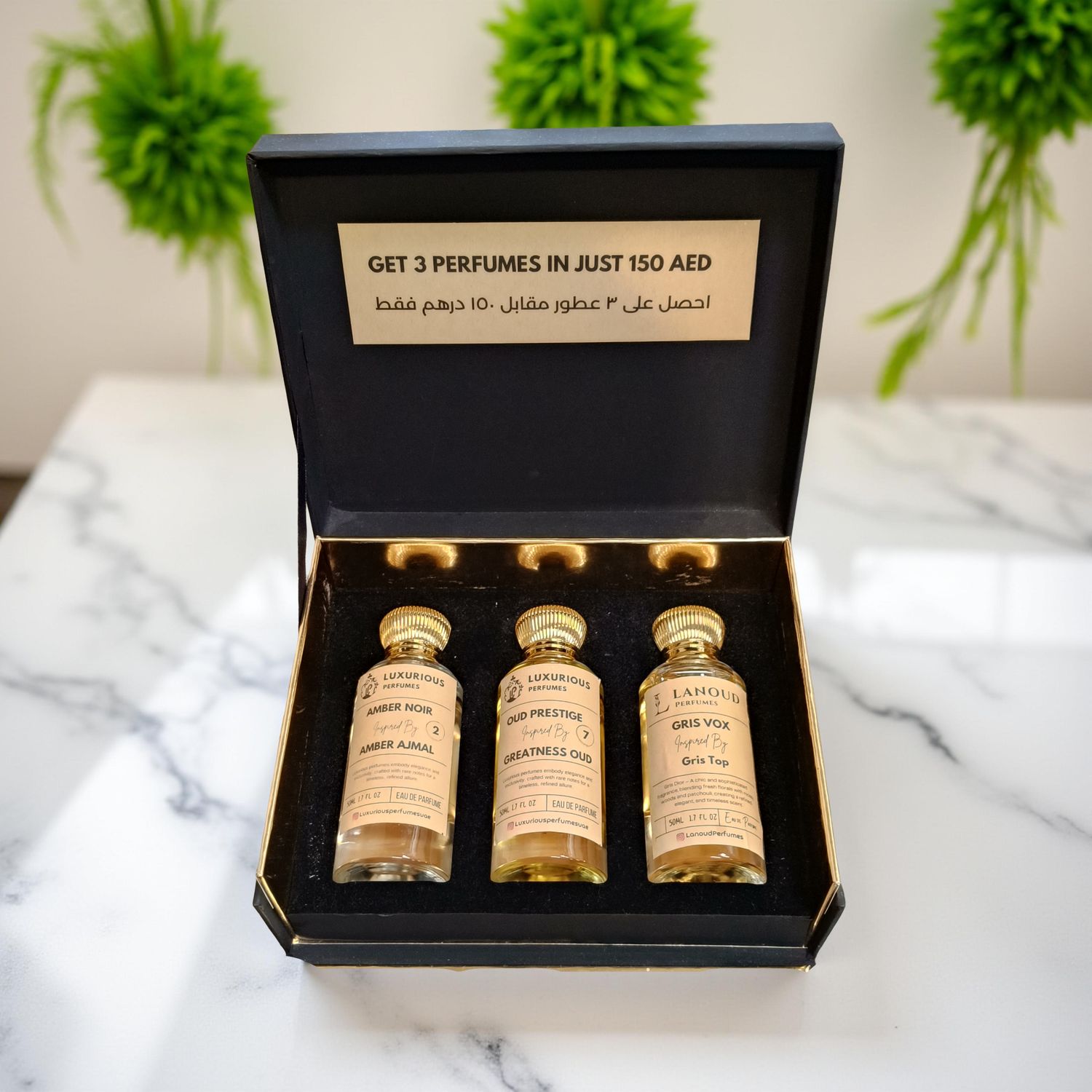 Box of 3 Special Perfumes Of Your Choice 50 ML Each