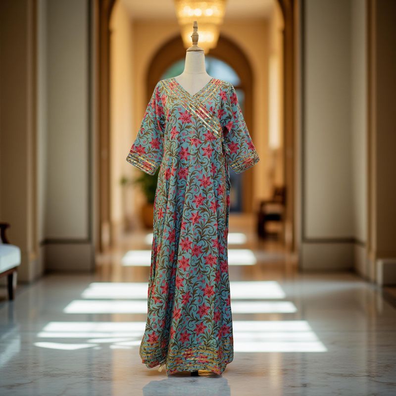 L-XL Priam Cotton Dress 57" Long Jalabiya