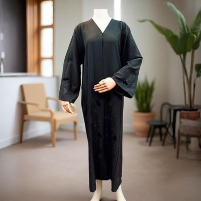 Embroidery Black Abaya