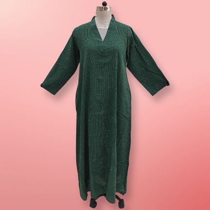 12-13 Year Teena Crystal Cotton Dress 49" Long Jalabiya