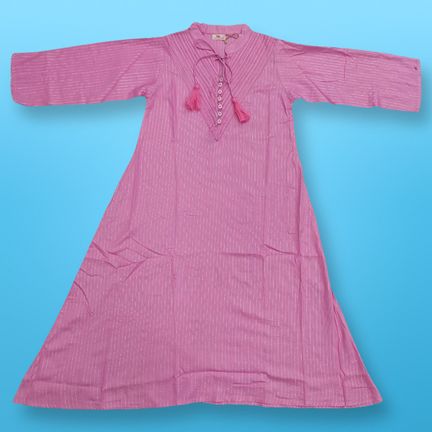 8-9 Year Anisa Printed Cotton Dress 42" Long Jalabiya