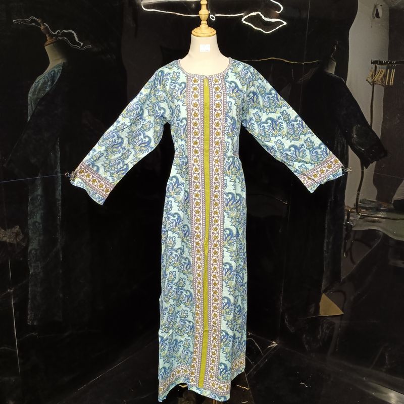 S/M Bhopali Crystal Dress 56" Long Jalabiya