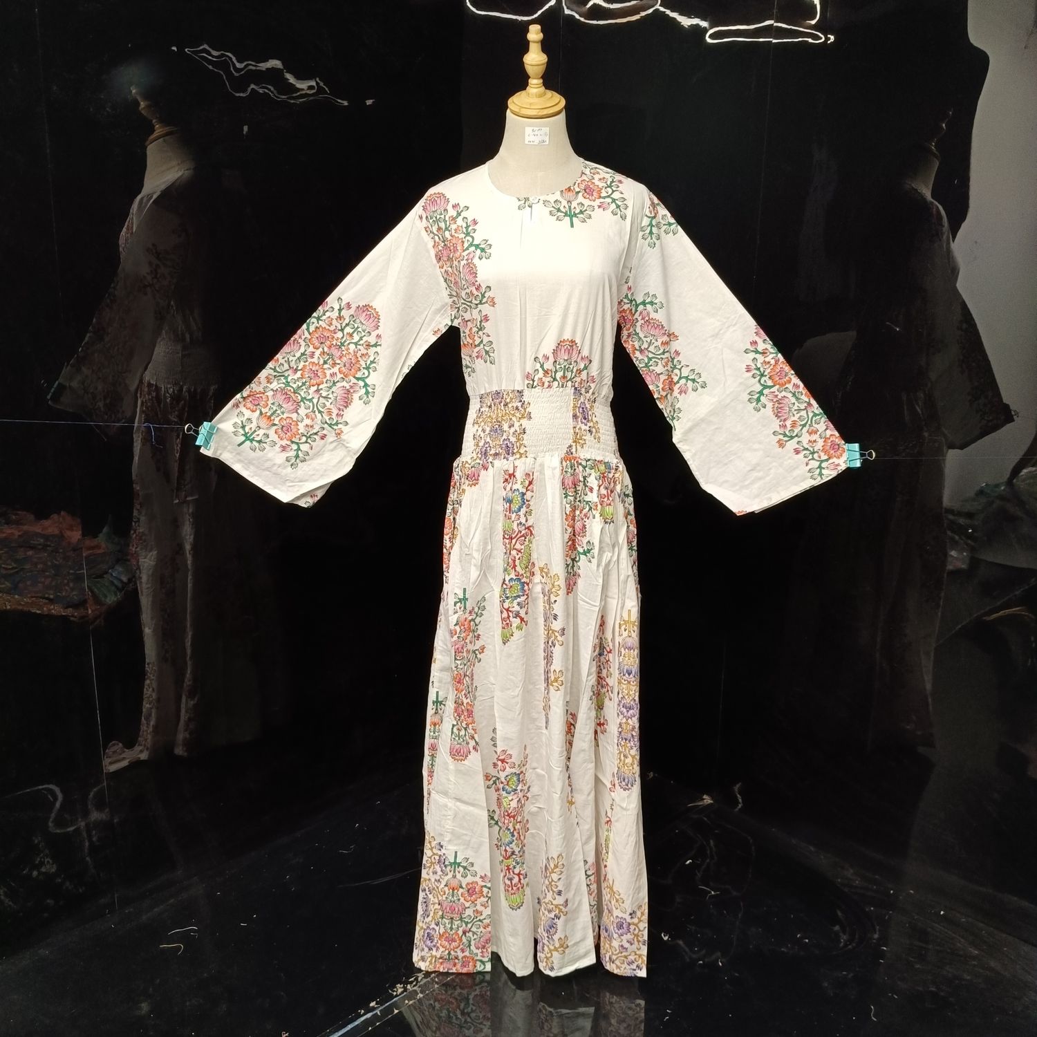 S-M Special Printed Cotton Dress 57" Long Jalabiyas