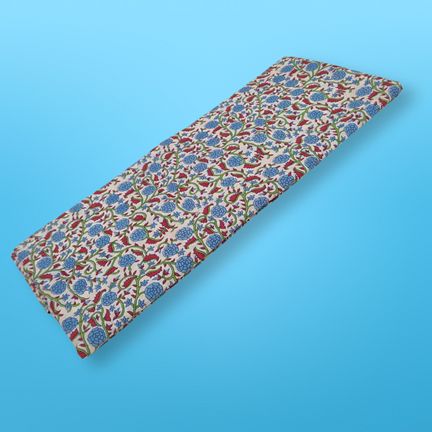 4 Meter Cotton Hand Printed Fabric