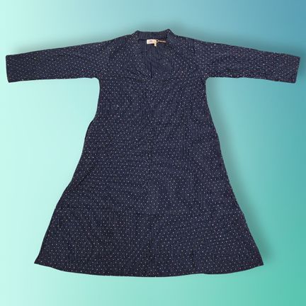 2-3 Year Teena Crystal Cotton Dress 29" Long Jalabiya