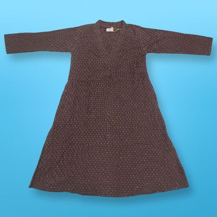 2-3 Year Teena Crystal Cotton Dress 29" Long Jalabiya