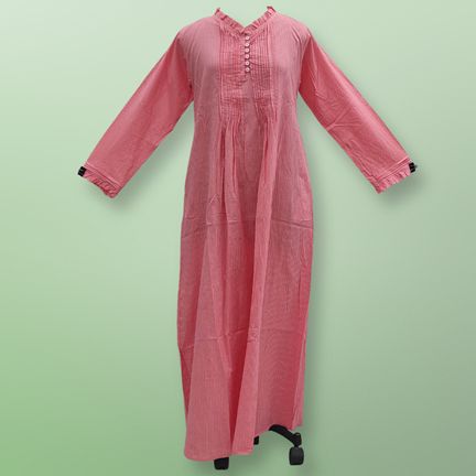 S/M Sparrow Printed Cotton Dress 57" Long Jalabiya