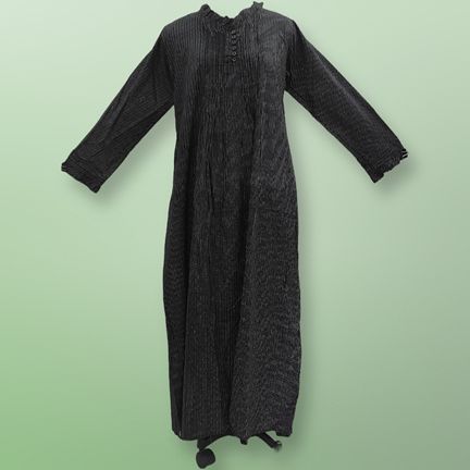 S/M Sparrow Printed Cotton Dress 57" Long Jalabiya