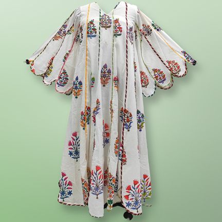 S/M Meher Printed Cotton Dress 57" Long Jalabiya