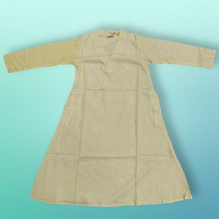 4-5 Year Teena Printed Rayon Girls Dress 33" Long Jalabiya