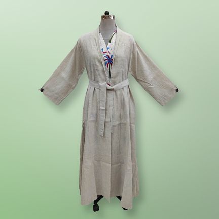 L/XL Linen Abaya &amp; Cotton Inner Set length 57” Long