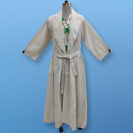 S/M Linen Abaya &amp; Cotton Inner Set length 57” Long