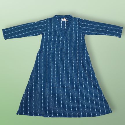 2-3 Year Teena Printed Cotton Girls Dress 30" Long Jalabiya