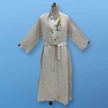 L/XL Linen Abaya &amp; Cotton Inner Set length 57” Long