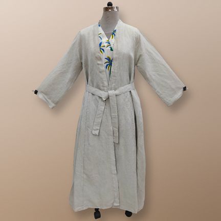 L/XL Linen Abaya &amp; Cotton Inner Set length 57” Long