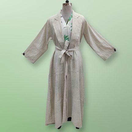 S/M Linen Abaya &amp; Cotton Inner Set length 57” Long