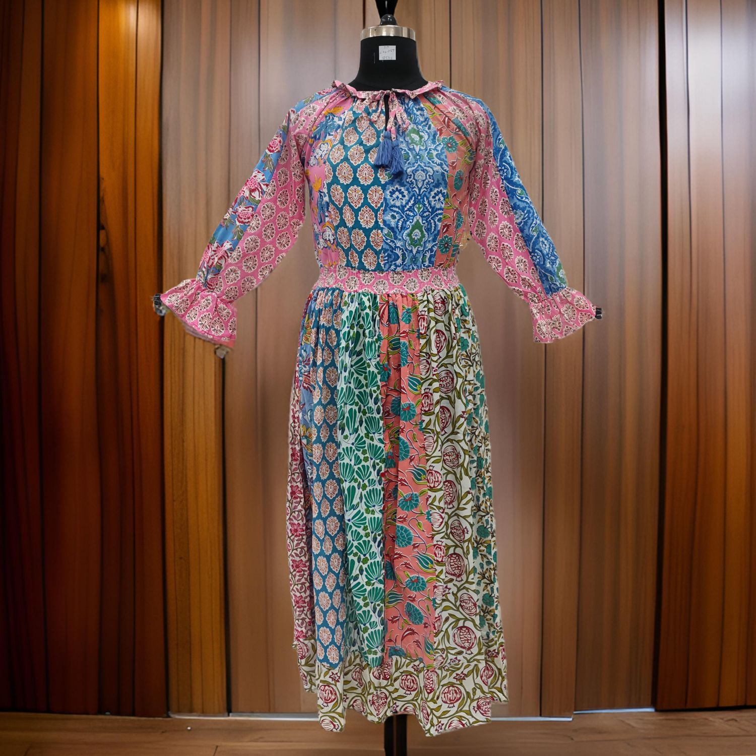 S/M Special Printed Cotton Dress 57" Long Jalabiya