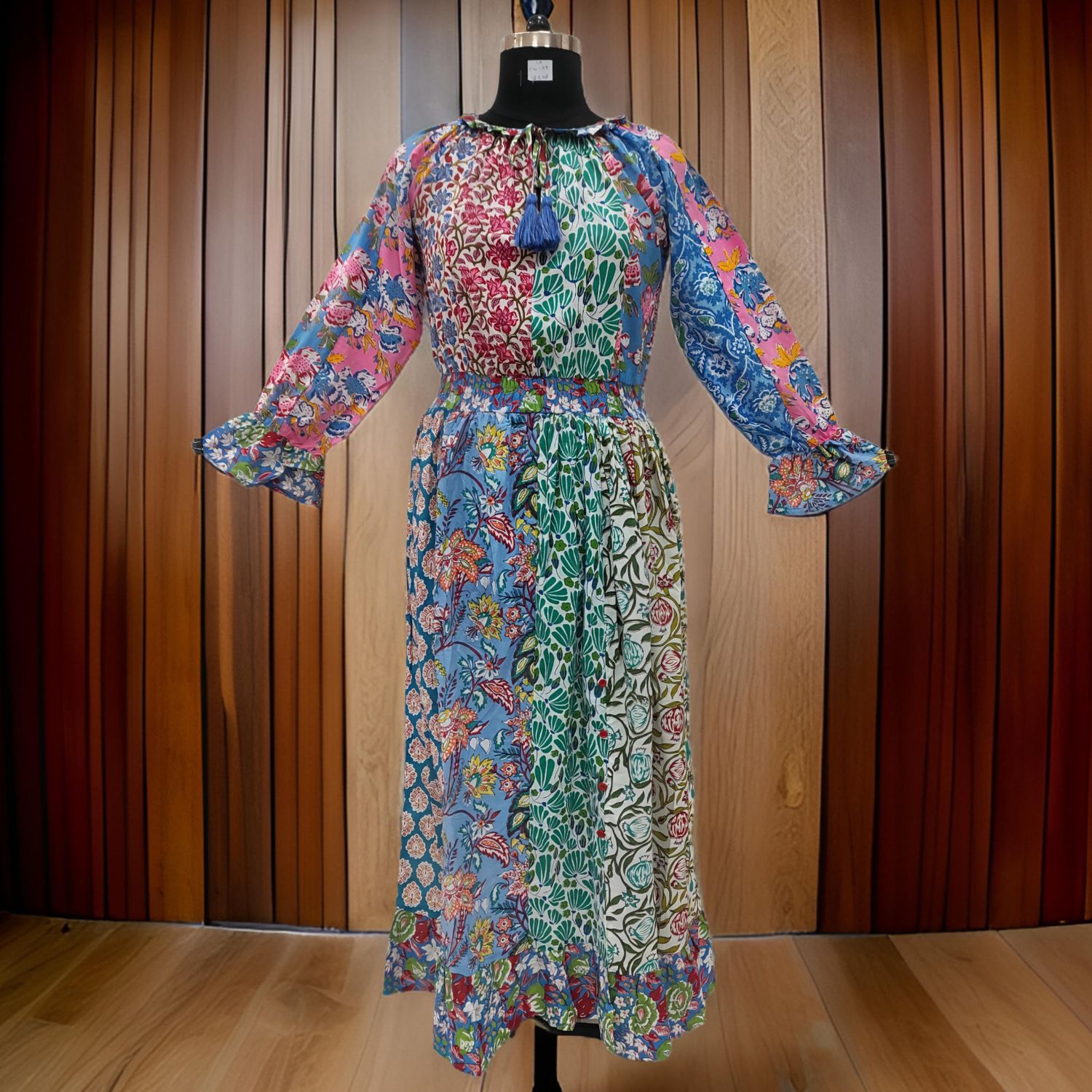 S/M Special Printed Cotton Dress 57" Long Jalabiya