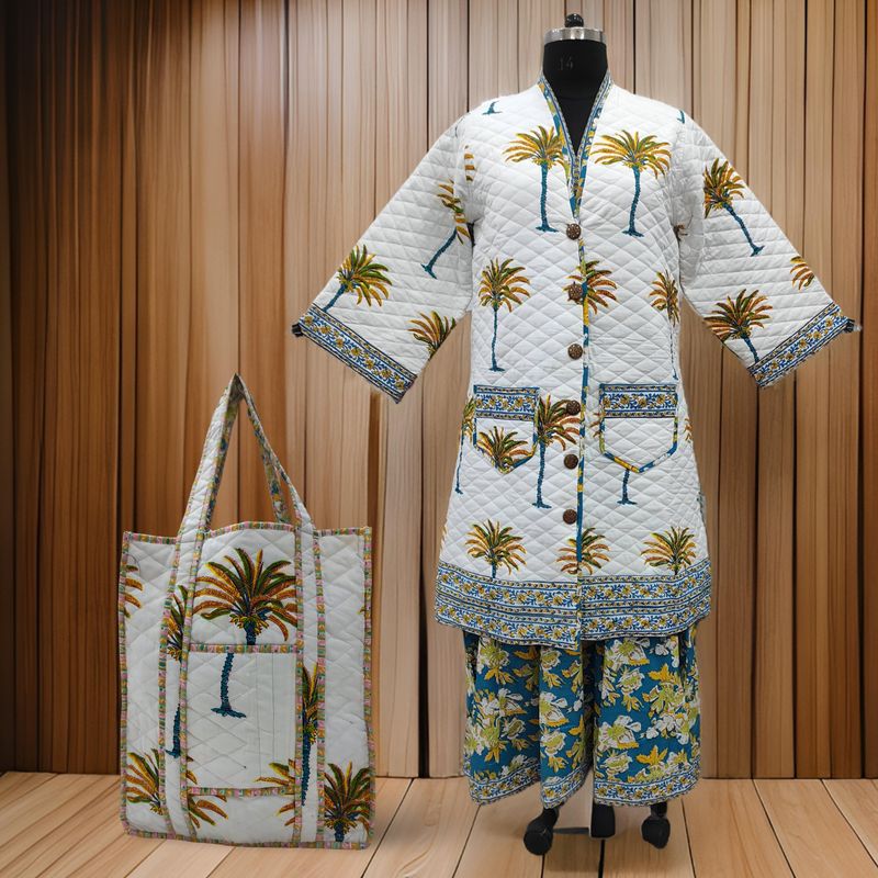 2XL/3XL Cotton Jacket And Inner And Bag