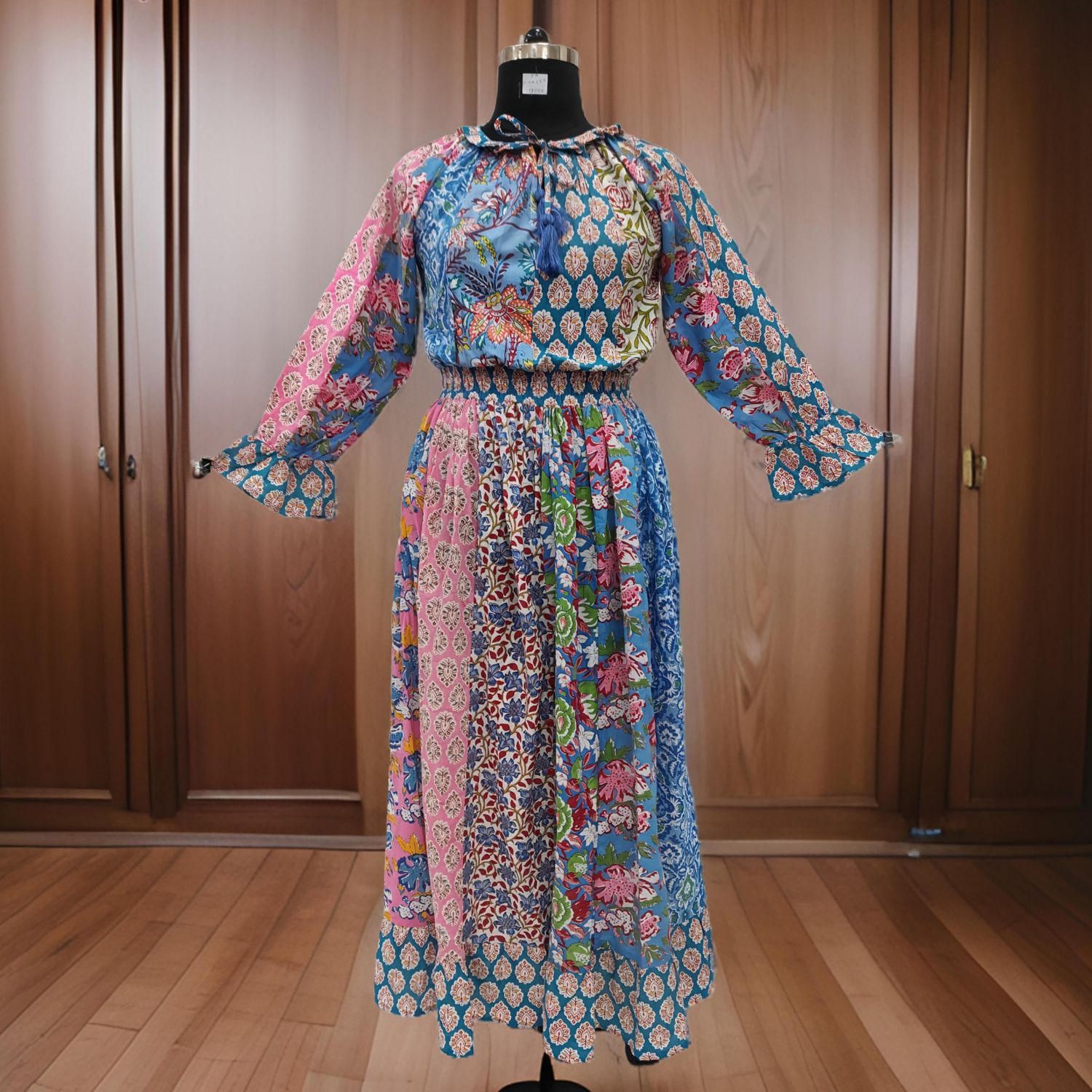 S/M Special Printed Cotton Dress 57" Long Jalabiya