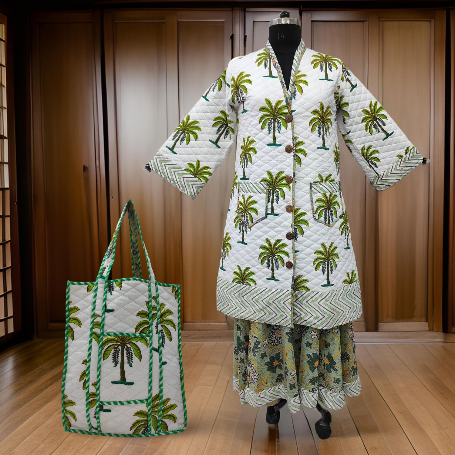 L/XL Cotton Jacket And Inner And Bag