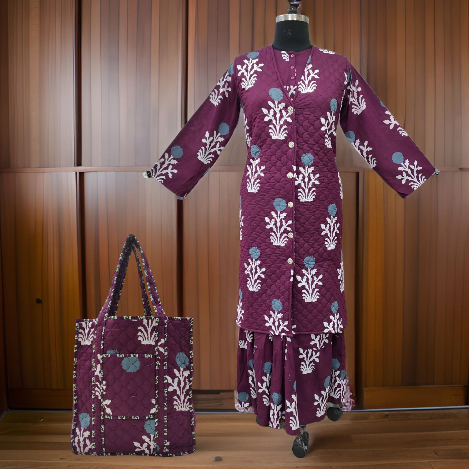 S/M Cotton Jacket And Inner And Bag