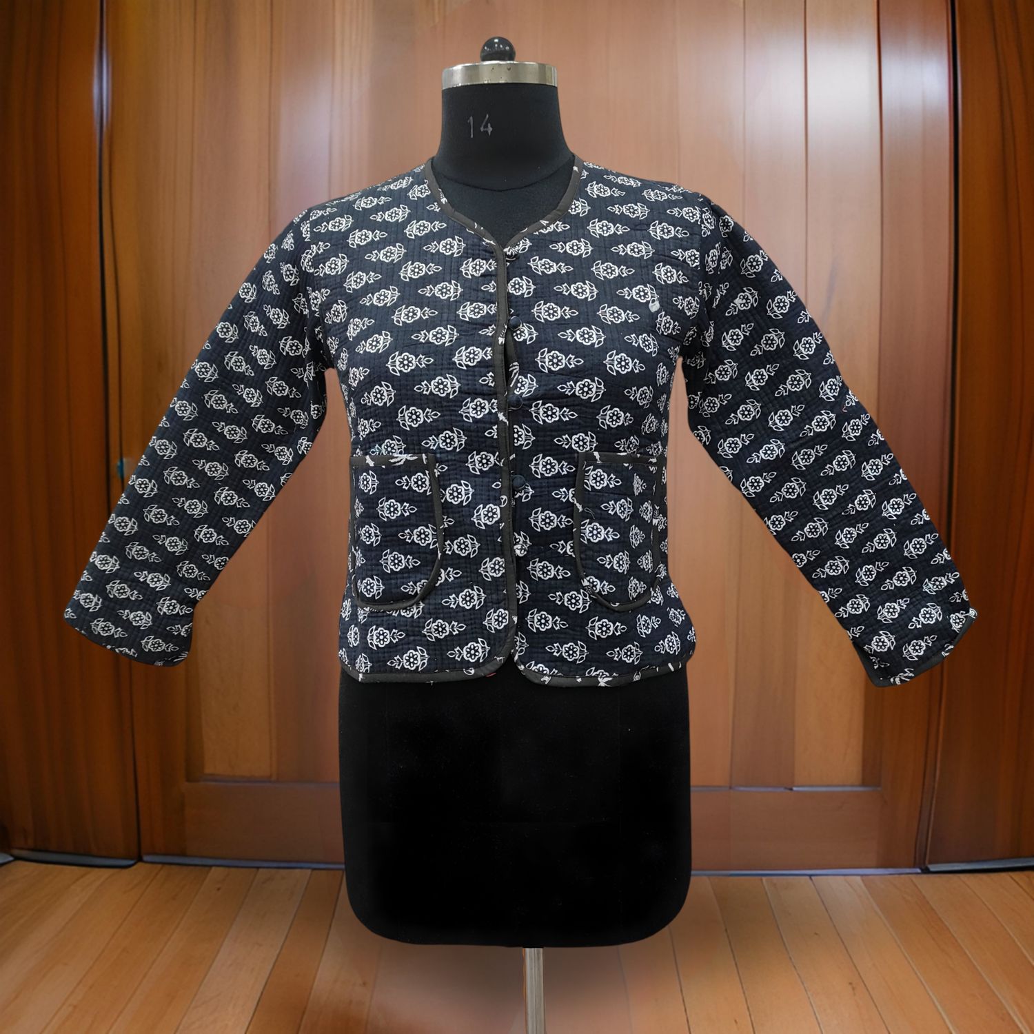 M Jacket Cotton/ Length-23 inches