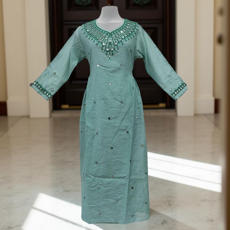 L/XL Special Cotton Dress 56" Long Jalabiya