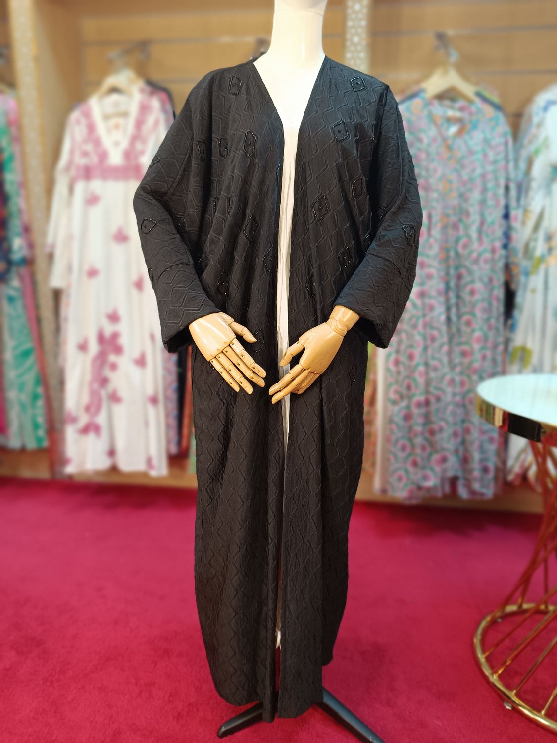 Black Abaya Crystal length 58"inch