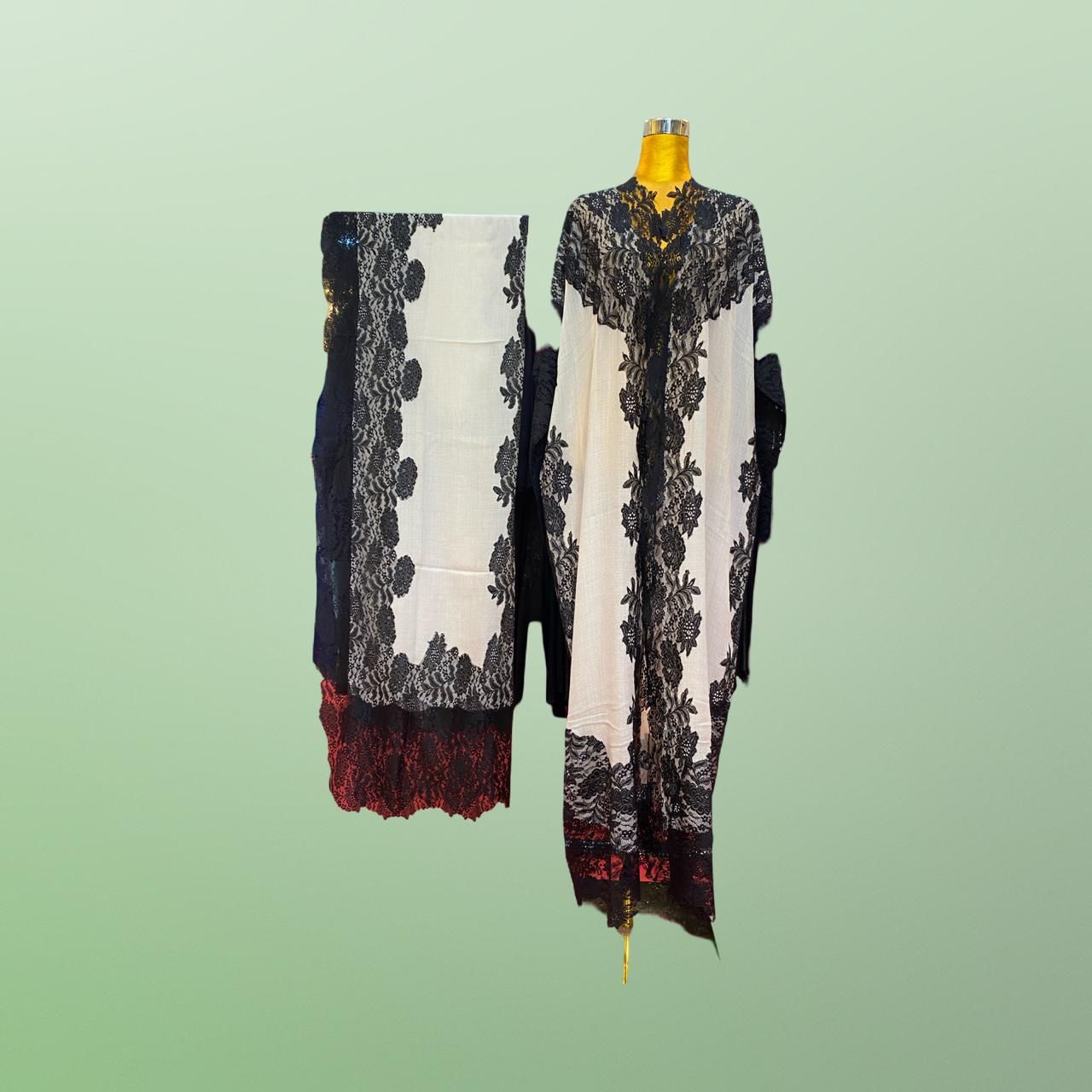 Free Size Kashmir Bisht  55" Long With Sheila 