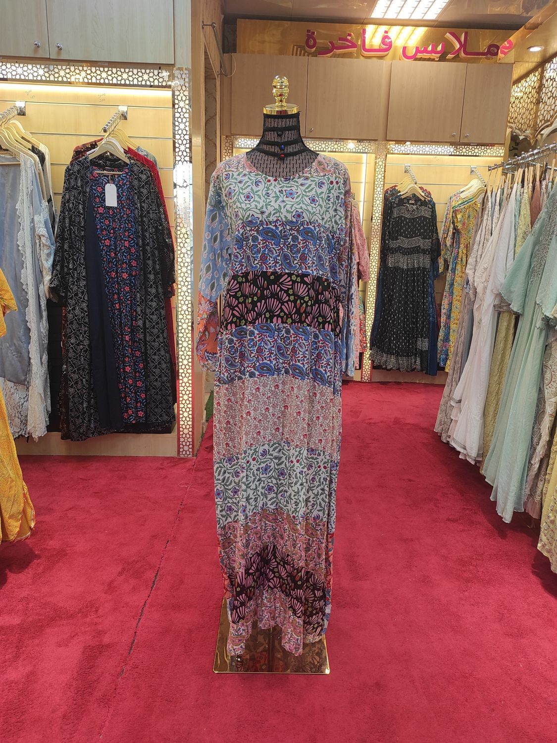 S/M Special Printed Cotton Dress 57" Long Jalabiya