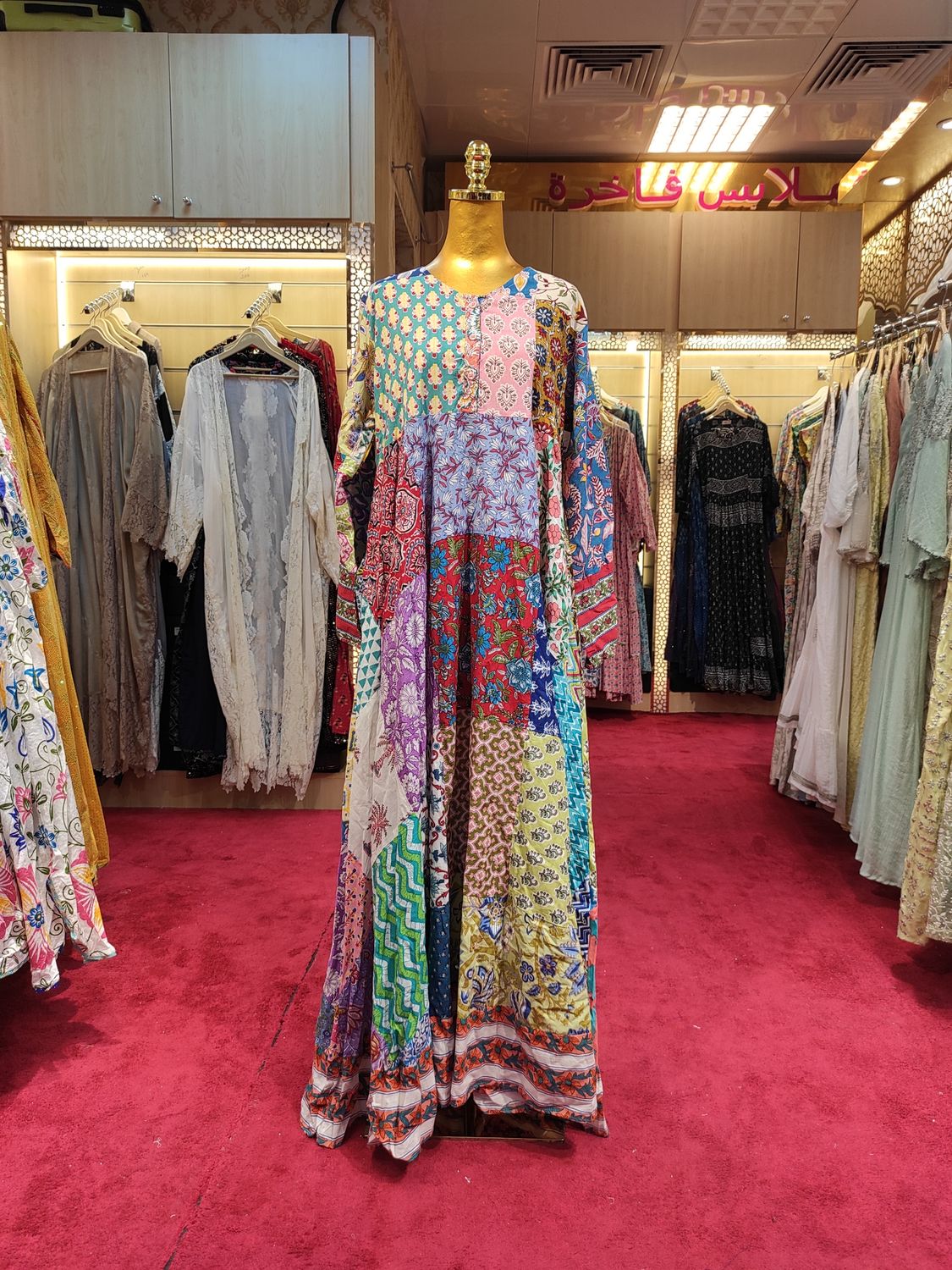 S/M Special Printed Cotton Dress 60" Long Jalabiya