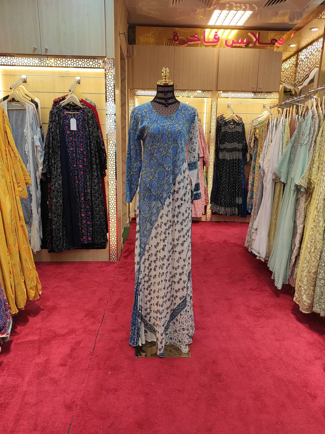 S/M Special Printed Cotton Dress 60" Long Jalabiya