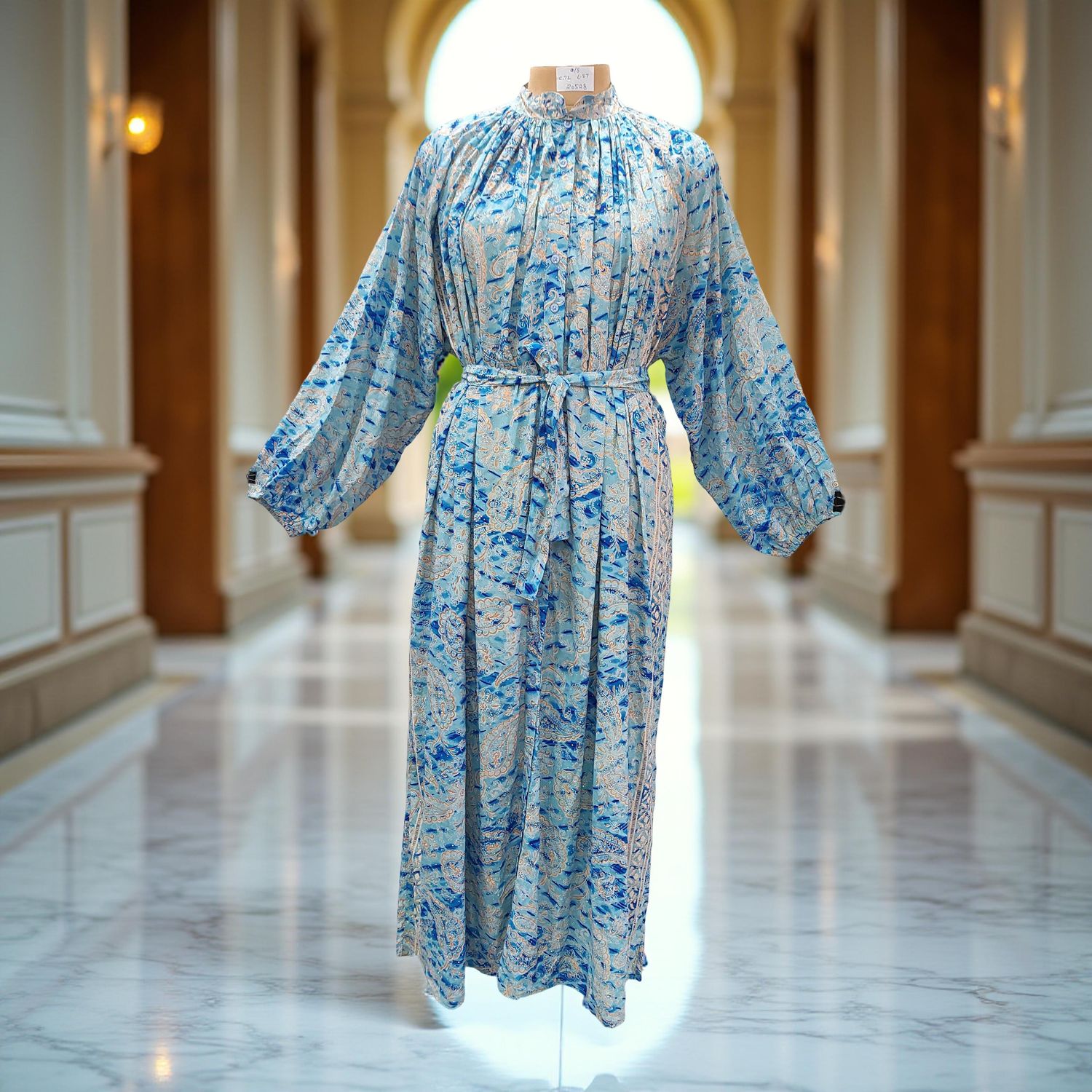 Free Size Hiral Silk Crystal Dress 57" Long Jalabiya