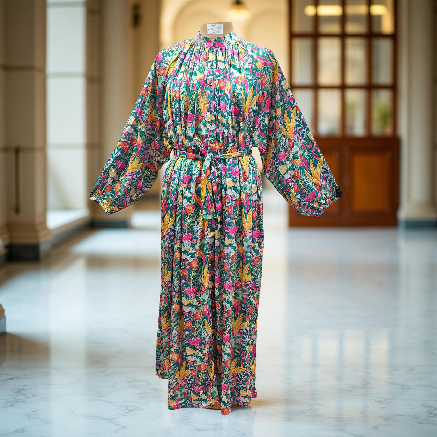 Free Size Hiral Silk Crystal Dress 57" Long Jalabiya