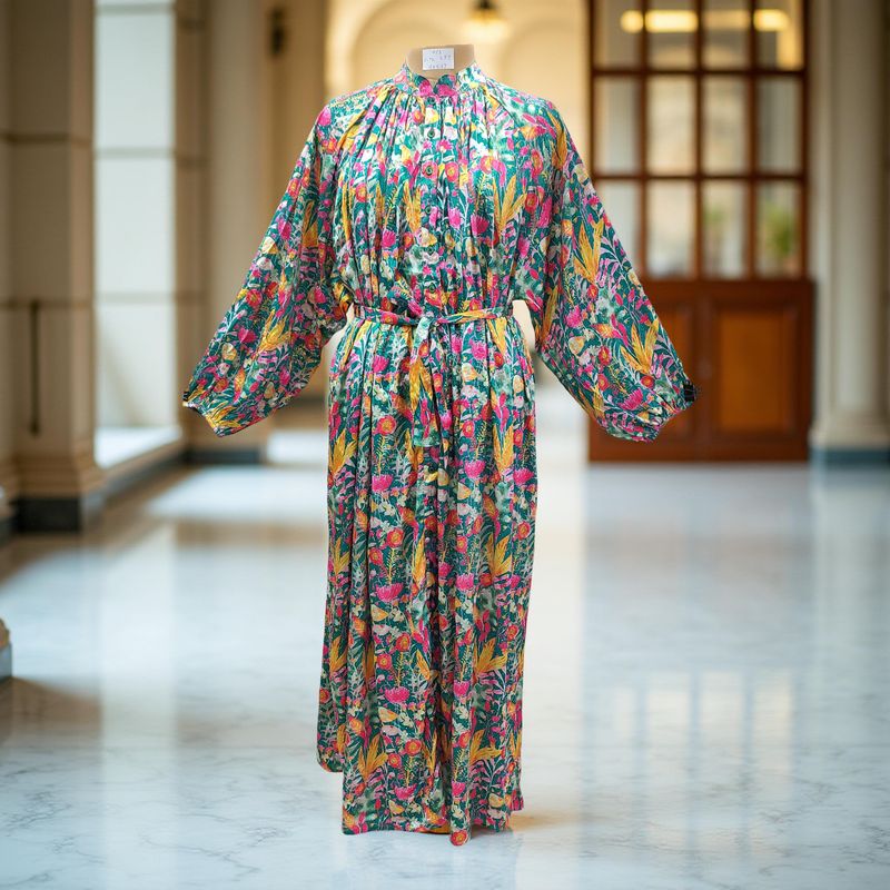 Free Size Hiral Silk Crystal Dress 57" Long Jalabiya