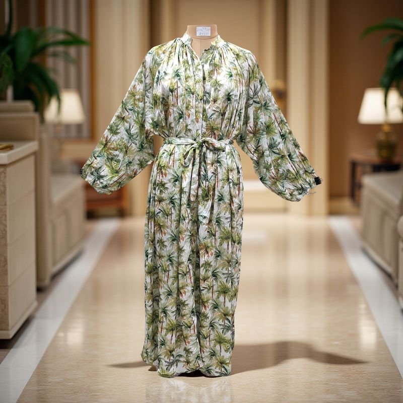 Free Size Hiral Silk Crystal Dress 57" Long Jalabiya